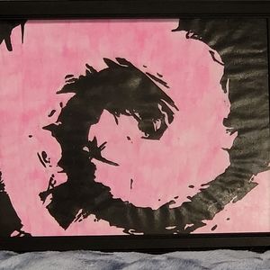 Beautiful Abstract Glow-N-Dark Painting Of A Beautiful Woman By James M. Estep